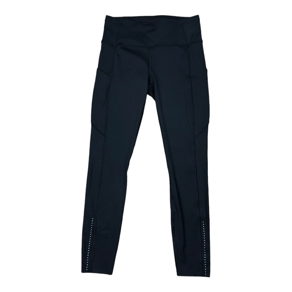 lululemon athletica Pants - LULULEMON Black Fast and Free 7/8 Tight Nulux 25" Size 8 Running Workout Gym